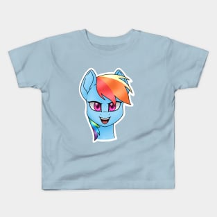 Rainbow Dash Smile Kids T-Shirt